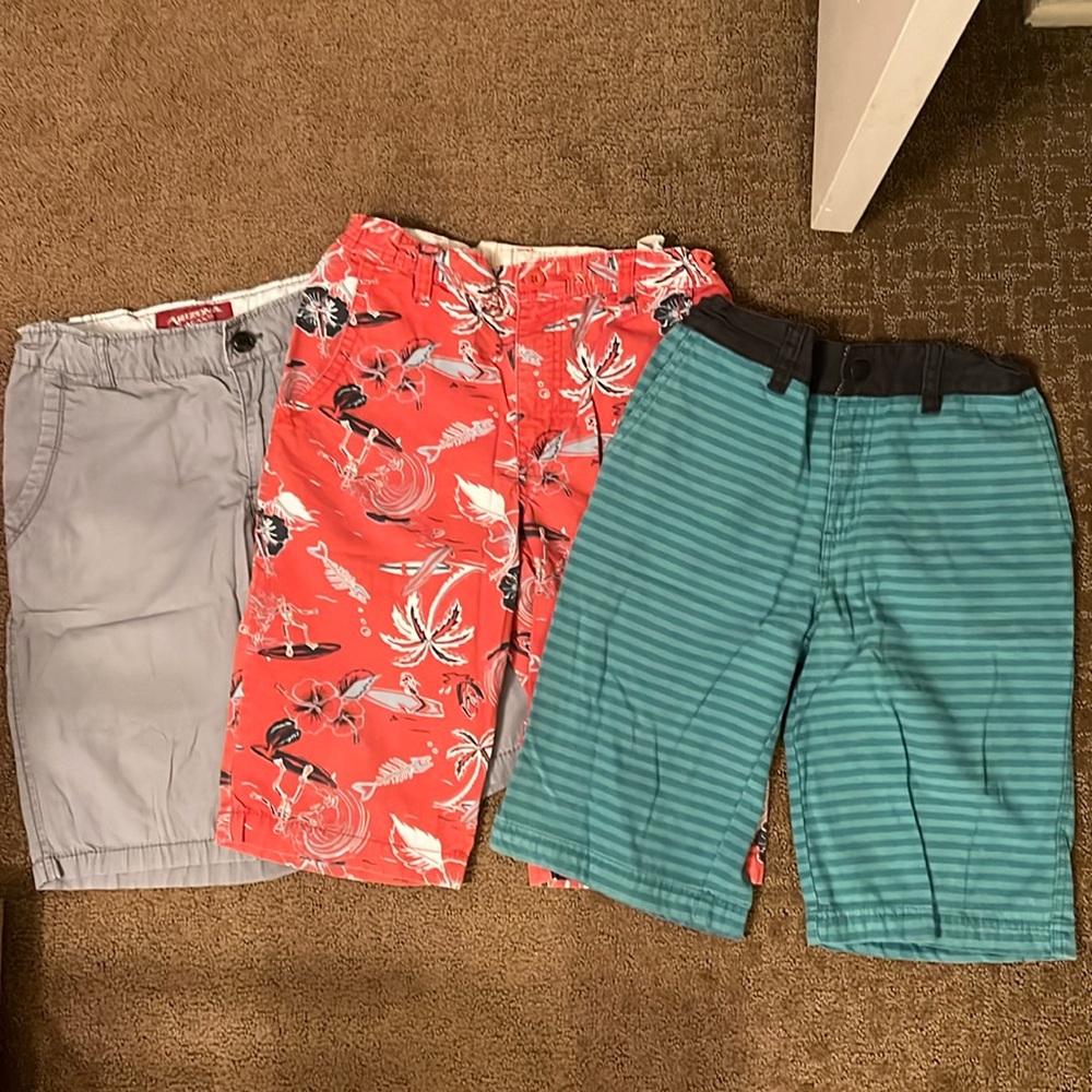 Lot of 3 Boys Shorts- Shaun White, Old Navy, Arizona